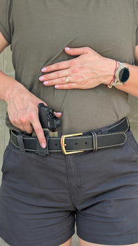 The Timeless Belt – Black/Rose Gold